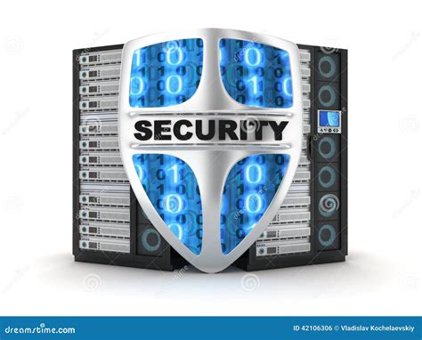 Server security stock illustration. Illustration of file - 42106306