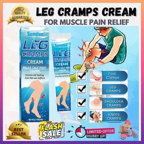 SUMIFUN Leg Cramp Cream Fast-Acting Relief for Muscle Cramps and Spasms - With Natural Magnesium ...