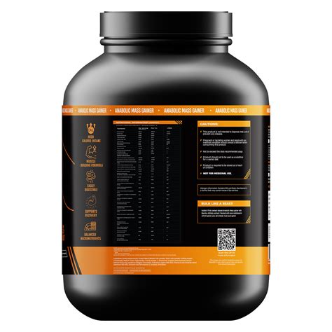 Anabolic Mass Gainer with Ultrasorb Tech (No Maltodextrin) | 2.5kg ...