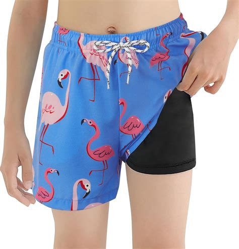 Amazon.com: Komorebi Boys Swim Trunks with Compression Liner Swim ...