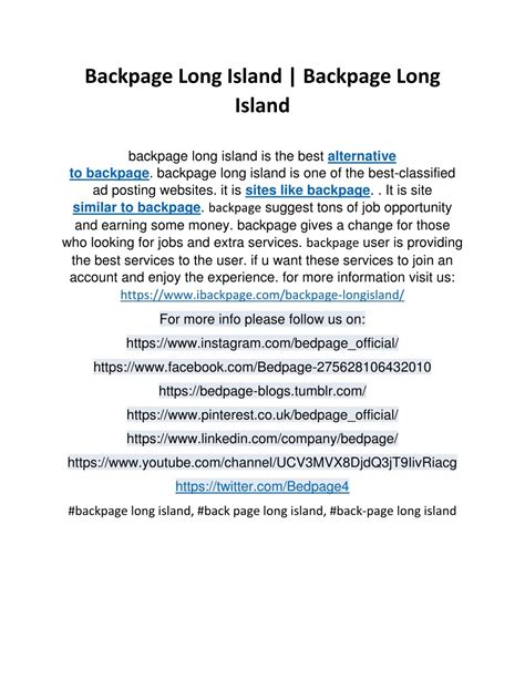 PPT - Backpage Long Island | Backpage Long Island PowerPoint ...