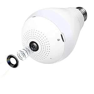 Bonfire Panoramic Camera Light Bulb WiFi Wireless Smart spy Bulb Camera ...