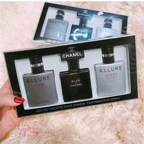 Buy Authentic Chanel Mini Perfume Gift Sets For Men 3x | Discount Prices | Imported Perfumes ...