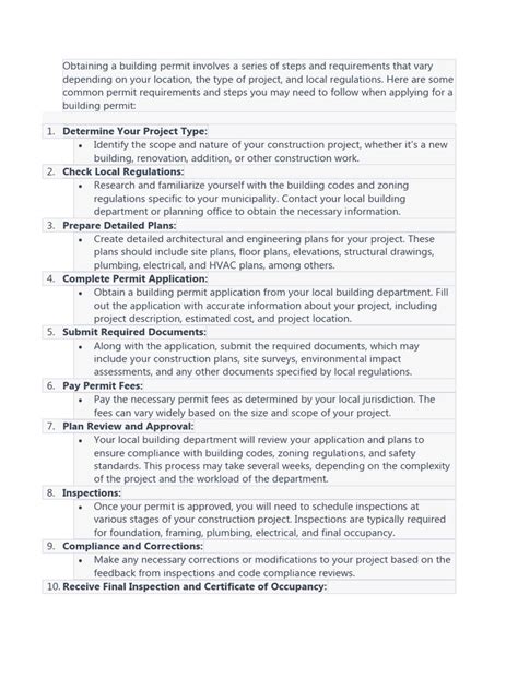 Image result for Building Permit Example