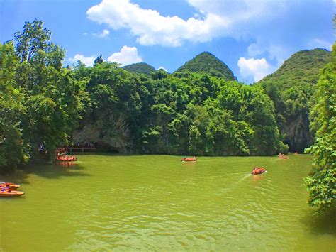 阴天的南宁青秀山天池公园,山水景区,旅游景点,摄影,汇图网www.huitu.com