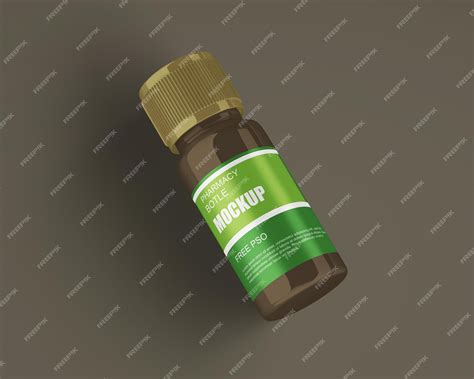 Premium PSD | Free PSD medicine bottle pill mockup PSD