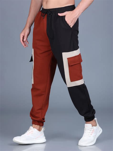 Men Color Block Baggy Fit Joggers - Casper – The Dance Bible