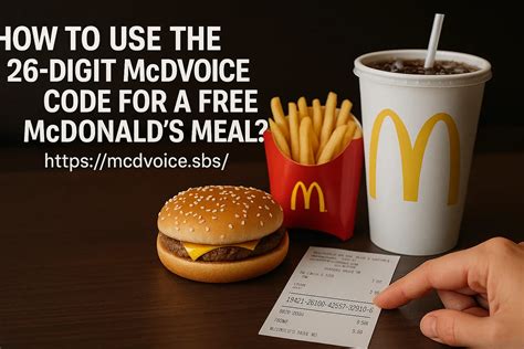 How To Use the 26-Digit McDVOICE Code for a Free McDonald’s Meal ...
