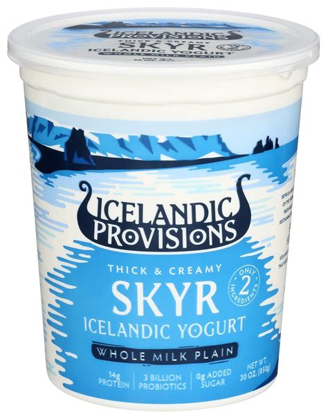Amazon.com: Icelandic Provisions 30 oz Traditional Skyr Yogurt, Whole ...