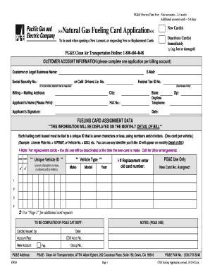 Gas Card Application Form - Fill and Sign Printable Template Online