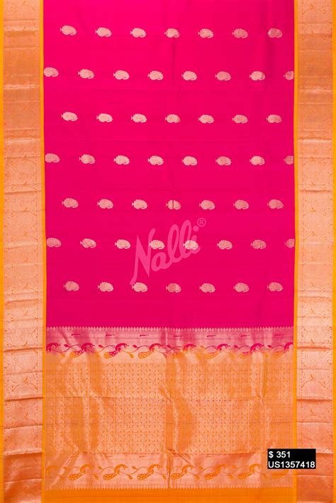 Dark Pink Kanchipuram Silk Saree – Nalli Silk Sarees Pvt Ltd