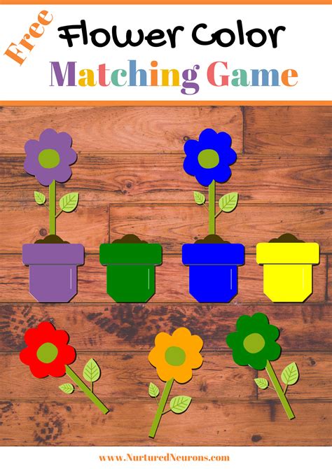 Image result for Flower Matching Game Printable