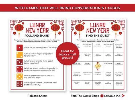 Lunar New Year Games, Printable Chinese New Year Games Bundle for ...