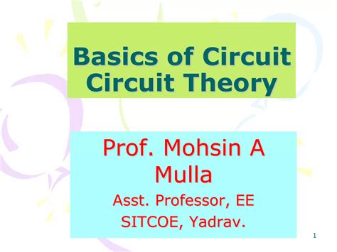 Basics of Electric circuit theory | PPT