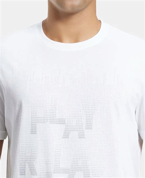 Buy Super Combed Cotton Rich Graphic Printed Round Neck Half Sleeve T ...