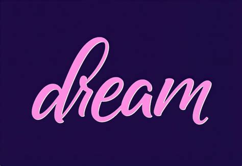 A purple background with the word dream dream written in pink | Premium ...