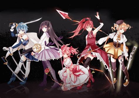 HD Wallpaper of Puella Magi Madoka Magica Characters