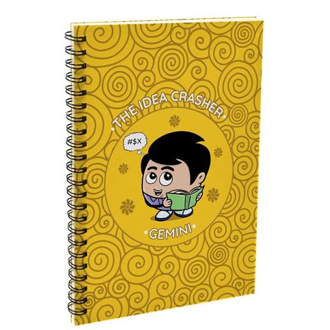 Gemini The Idea Crasher Yellow Diary – Indigifts