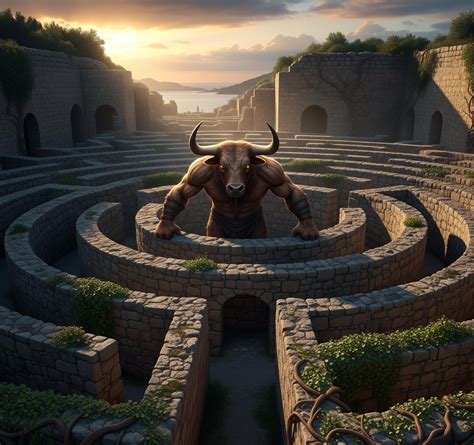 Minotaur Labyrinth Myth