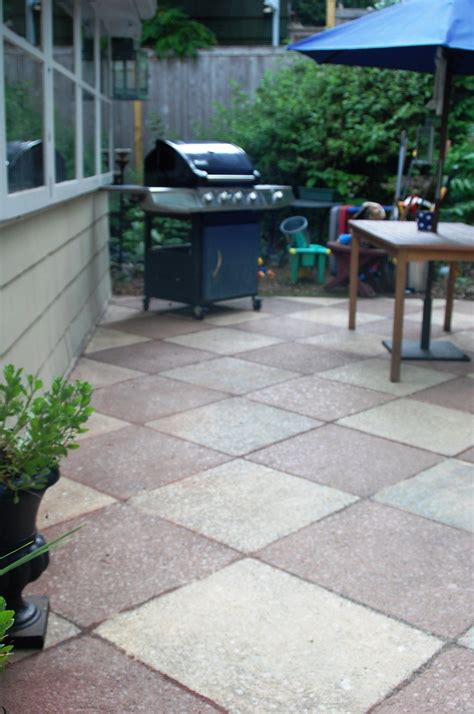 The Urban Un-MARTHA: My Painted Concrete Patio is Complete! | Concrete ...
