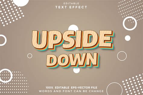 Upside Down Editable Text Effect Graphic by aan.picture1212 · Creative ...