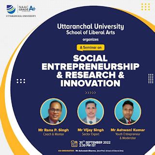 The School of Liberal Arts conducted a seminar on Social Entrepreneurship