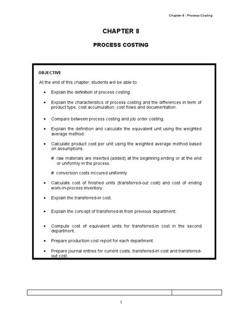Image result for Process Costing Notes