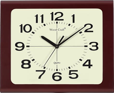 Buy Wood Craft WS-57: Traditional Analog Wooden Wall Clock - 32 cm x 27 ...