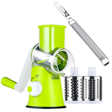 Round Mandolin Slicer And Lemon Zester Parmesan Cheese Grater Cleaning ...
