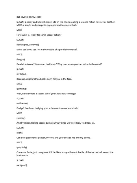 Comedy Scene | PDF