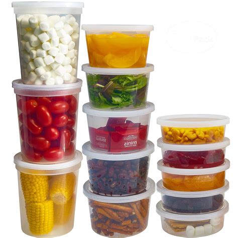 Amazon.com: DuraHome Food Storage Containers with Lids 8oz, 16oz, 32oz ...
