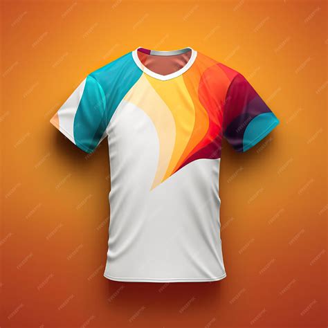 Premium Photo | A colorful t shirt with a rainbow design on it