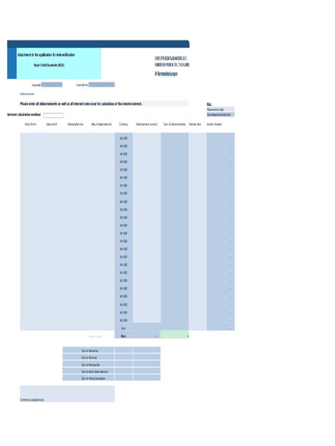 Buyer Credit Guarantee Indemnification Form - Blank Fillable Template ...