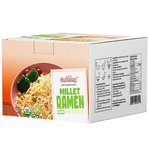 ONETANG Organic Millet & Brown Rice Ramen Noodle - Gluten-Free Pasta ...
