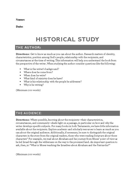 Historical Interview Worksheet 的图像结果