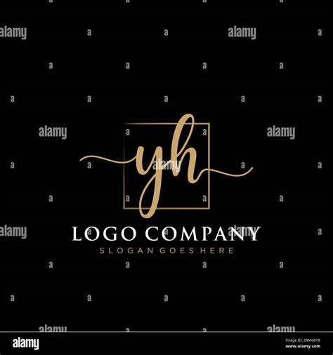 Yh logo letter initial logo designs template Vector Image