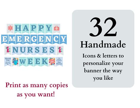 Emergency Nurses Week Banner Printable / Emergency Nurse Week Banner ...