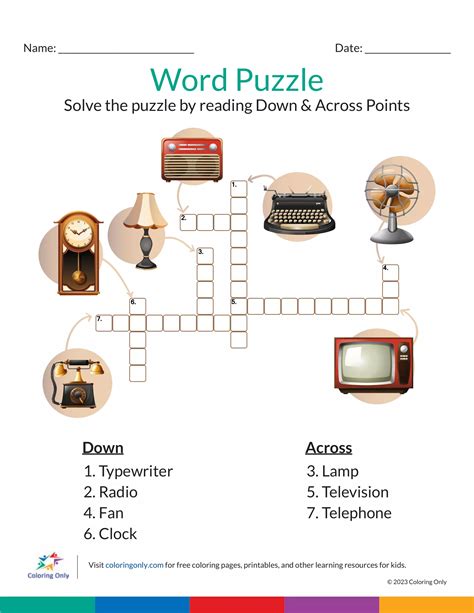 Word Puzzle - Coloring Pages