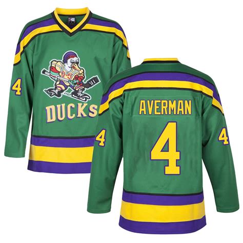 Men's Lester Averman Mighty Ducks Jersey Original #4 | JerseyOne
