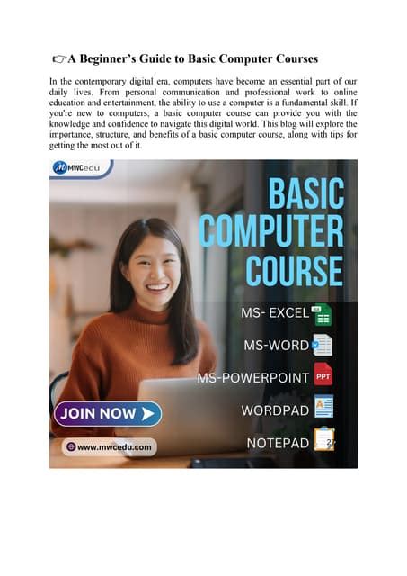 Image result for Basic Computer Course Learning