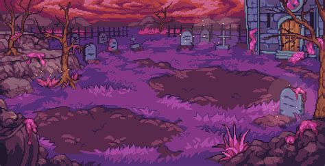 Halloween Pixel Art Background