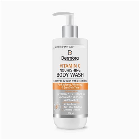 DERMORA Vitamin C nourishing Creamy body wash for Pigmentation ...
