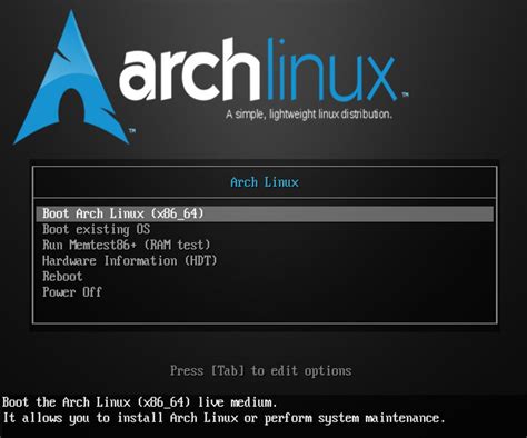 Primera ISO de Arch Linux con el Kernel 4.16