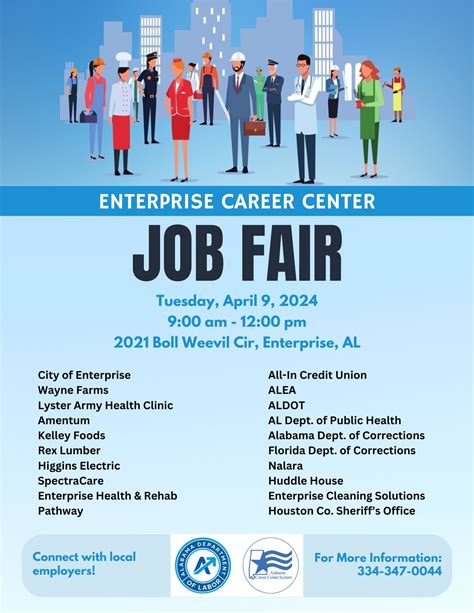The Enterprise Career Center will be hosting a Multi-Employer Job Fair - Alabama Department of Labor