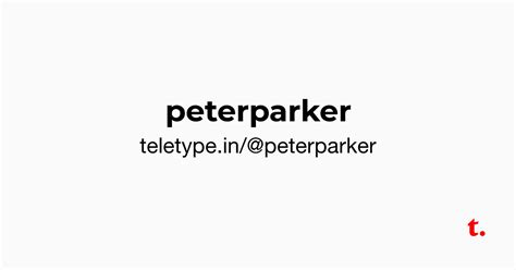 @peterparker — Teletype