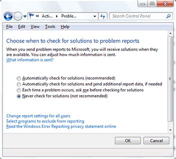How to Stop Windows Problem Reporting 的图像结果