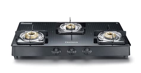 Eleenova Constellation Toughened Glass-Top 2 Burner LPG Gas Stove ...