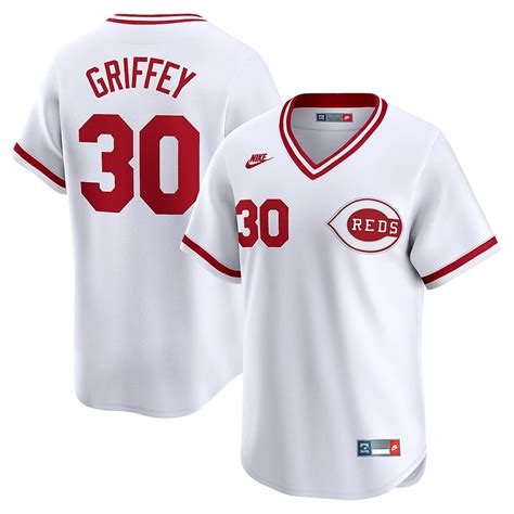 Nike Ken Griffey Cincinnati Reds Throwback Cooperstown Limited Jersey ...