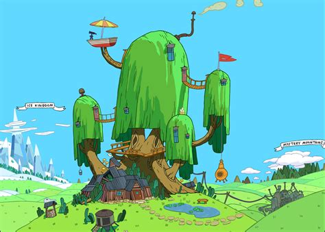 Image result for Adventure Time Tree House Monitor Background