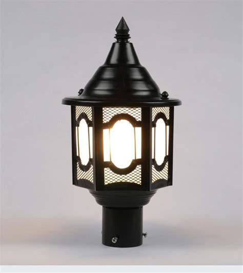 ‎Roshni & Light Gate Post Light,Outdoor Gate Light Flickering Flame ...